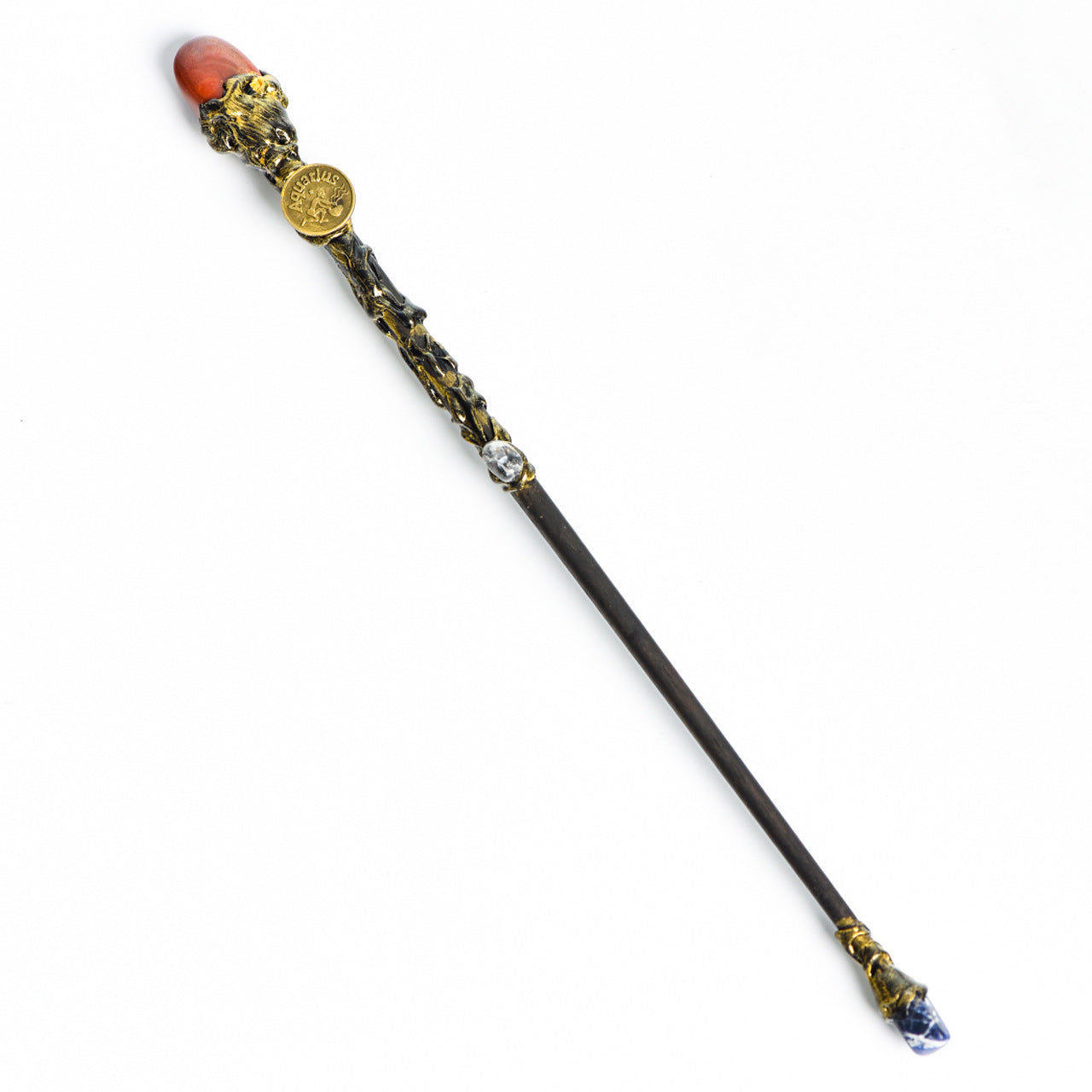 Natural crystal twelve constellations magic wand metal core wand