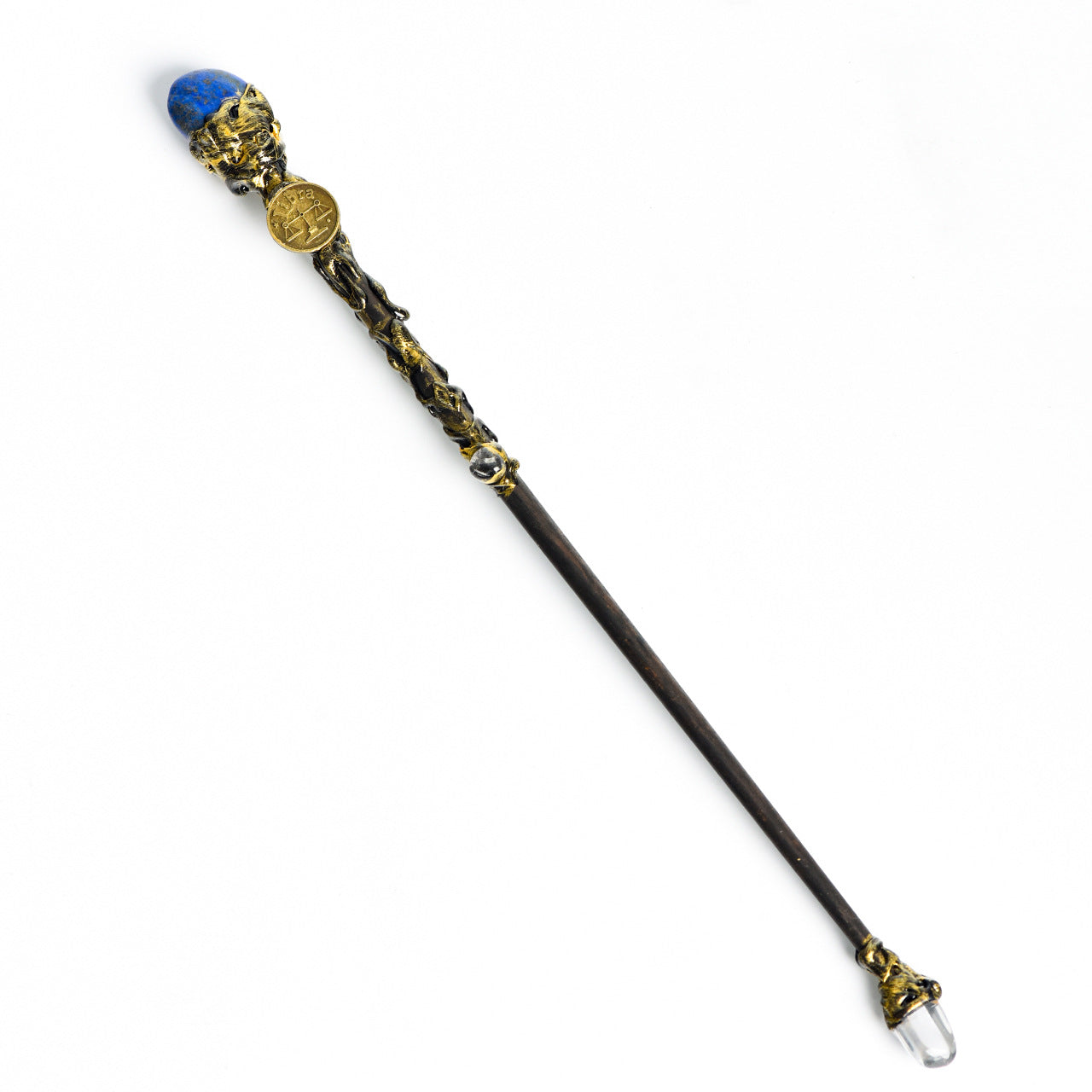 Natural crystal twelve constellations magic wand metal core wand